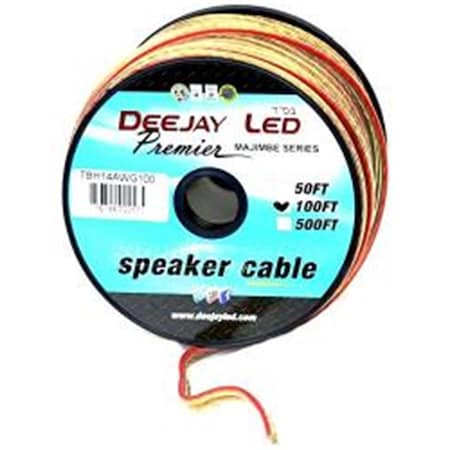 Micro 100 100 ft. 2-Conductor 14 Gauge Stranded Speaker Hookup Cable TBH14AWG100